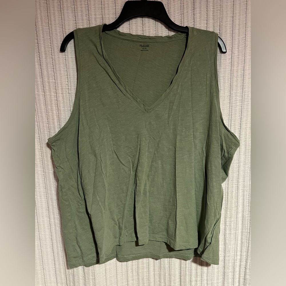 Madewell Olive Green Women's Tank Top